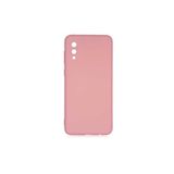 PSR aksesuar (p2104) Açık Pembe Kadife Iç Yüzeyli (ŞIK TASARIM) Silikon Kılıf Açık Pembe Samsung Galaxy A02 ile uyumlu