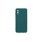 PSR aksesuar (p2105) Koyu Yeşil Kadife Iç Yüzeyli (ŞIK TASARIM) Silikon Kılıf Koyu Yeşil Samsung Galaxy A02 ile uyumlu
