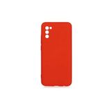 PSR aksesuar (p2108) Koyu Pembe Kadife Iç Yüzeyli (ŞIK TASARIM) Silikon Kılıf Koyu Pembe Samsung Galaxy A02s ile uyumlu