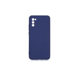 PSR aksesuar (p2112) Lacivert Kadife Iç Yüzeyli (ŞIK TASARIM) Silikon Kılıf Lacivert Samsung Galaxy A02s ile uyumlu