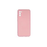 PSR aksesuar (p2115) Açık Pembe Kadife Iç Yüzeyli (ŞIK TASARIM) Silikon Kılıf Açık Pembe Samsung Galaxy A02s ile uyumlu