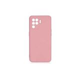 PSR aksesuar (p2136) Açık Pembe Kadife Iç Yüzeyli (ŞIK TASARIM) Silikon Kılıf Açık Pembe Oppo Reno 5 Lite ile uyumlu