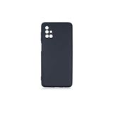 PSR aksesuar (p2144) Siyah Kadife Iç Yüzeyli (ŞIK TASARIM) Silikon Kılıf Siyah Samsung Galaxy M51 ile uyumlu