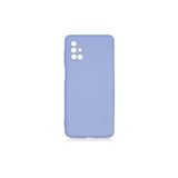 PSR aksesuar (p2147) Lila Kadife Iç Yüzeyli (ŞIK TASARIM) Silikon Kılıf Lila Samsung Galaxy M51 ile uyumlu