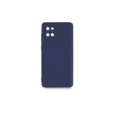PSR aksesuar (p2154) Lacivert Kadife Iç Yüzeyli (ŞIK TASARIM) Silikon Kılıf Lacivert Samsung Galaxy A81 ile uyumlu