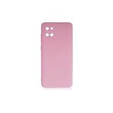 PSR aksesuar (p2159) Açık Pembe Kadife Iç Yüzeyli (ŞIK TASARIM) Silikon Kılıf Açık Pembe Samsung Galaxy Note 10 Lite ile uyumlu