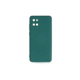 PSR aksesuar (p2161) Koyu Yeşil Kadife Iç Yüzeyli (ŞIK TASARIM) Silikon Kılıf Koyu Yeşil Samsung Galaxy Note 10 Lite ile uyumlu
