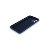 PSR aksesuar (p2164) Lacivert Kadife Iç Yüzeyli (ŞIK TASARIM) Silikon Kılıf Lacivert Samsung Galaxy Note 10 Lite ile uyumlu