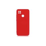 PSR aksesuar (p2197) Koyu Pembe Kamera Korumalı Kadife Iç Yüzeyli (ŞIK TASARIM) Silikon Kılıf Koyu Pembe Xiaomi Redmi 9c ile uyumlu