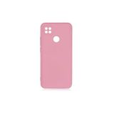PSR aksesuar (p2198) Açık Pembe Kamera Korumalı Kadife Iç Yüzeyli (ŞIK TASARIM) Silikon Kılıf Açık Pembe Xiaomi Redmi 9c ile uyumlu