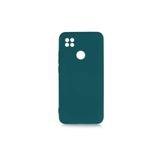 PSR aksesuar (p2203) Koyu Yeşil Kamera Korumalı Kadife Iç Yüzeyli (ŞIK TASARIM) Silikon Kılıf Koyu Yeşil Xiaomi Redmi 9c ile uyumlu