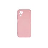 PSR aksesuar (p2215) Açık Pembe Kamera Korumalı Kadife Iç Yüzeyli (ŞIK TASARIM) Silikon Kılıf Xiaomi Redmi Note 10s ile uyumlu