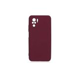 PSR aksesuar (p2218) Koyu Mor Kamera Korumalı Kadife Iç Yüzeyli (ŞIK TASARIM) Silikon Kılıf Koyu Mor Xiaomi Redmi Note 10s ile uyumlu