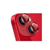 PSR aksesuar (p2252) kırmızı Birebir Kamera Lens Koruyucu Cam Iphone 14 14 Plus 15 15 Plus ile uyumlu
