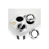 PSR aksesuar (p2407) Mürdüm Swarovski Taşlı Kamera Koruyucu Lens iPhone 14 Pro Max ile uyumlu