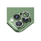PSR aksesuar (p2410) Koyu Yeşil Taşlı Kamera Koruyucu Lens iPhone 14 ile uyumlu