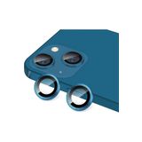 PSR aksesuar (p3030) lacivert/Kamera Koruyucu Lens Mercek Metal Çerçeveli 2li Set Iphone 13/13 Mini ile uyumlu