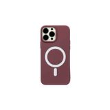 PSR aksesuar (p3759) Bordo Lansman Magsafe Telefon Kılıfı iPhone 13 Pro Max ile uyumlu