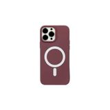 PSR aksesuar (p3767) Bordo Lansman Magsafe Telefon Kılıfı iPhone 13 Pro Max ile uyumlu