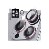 PSR aksesuar (p3935) Pembe1 Kamera Lens Koruyucu pembe iPhone 15 Pro-15 Pro Max ile uyumlu