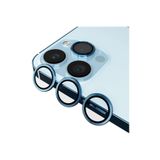 PSR aksesuar (p3971) sierra mavi Alüminyum Alaşım 3d Kamera Lens Koruyucu Siyah [3'lü Set] Iphone 13 Pro/13 Pro Max ile uyumlu