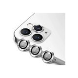 PSR aksesuar (p3973) gümüş Alüminyum Alaşım 3d Kamera Lens Koruyucu Siyah [3'lü Set] Iphone 13 Pro/13 Pro Max ile uyumlu