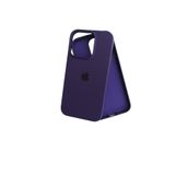 PSR aksesuar (p3984) Derin Mor ile Premium Ultra Koruma Kadife İç Dokulu Lansman Telefon Kılıfı İPhone 15 Pro max ile uyumlu