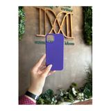 PSR aksesuar (p4007) Koyu Mor Logosuz Silikon Lansman Telefon Kılıfı iPhone 15 Plus ile uyumlu