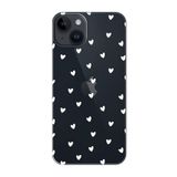 PSR aksesuar (p5034) Şeffaf k Kalpler Şeffaf Telefon Kılıfı iPhone 14 ile uyumlu