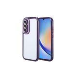 PSR aksesuar (p537) Derin Mor Galaxy A34 Kılıf Kamera Korumalı Renkli Kenar ve Çerçeve Tasarımlı Zore Vitamin Kapak-Derin Mor Galaxy A34 ile uyumlu
