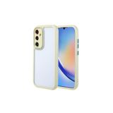 PSR aksesuar (p538) Yeşil Galaxy A34 Kılıf Kamera Korumalı Renkli Kenar ve Çerçeve Tasarımlı Zore Vitamin Kapak-Yeşil Galaxy A34 ile uyumlu