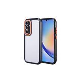 PSR aksesuar (p540) Siyah Galaxy A34 Kılıf Kamera Korumalı Renkli Kenar ve Çerçeve Tasarımlı Zore Vitamin Kapak-Siyah Galaxy A34 ile uyumlu