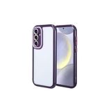 PSR aksesuar (p575) Derin Mor Kılıf Kamera Korumalı Renkli Kenar ve Çerçeve Tasarımlı Zore Vitamin Kapak-Derin Mor Galaxy S24 ile uyumlu