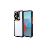 PSR aksesuar (p597) Siyah 4G Kılıf Kamera Korumalı Renkli Kenar ve Çerçeve Tasarımlı Zore Vitamin Kap Xiaomi Redmi Note 13 Pro ile uyumlu