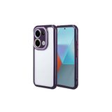 PSR aksesuar (p600) Derin Mor 4G Kılıf Kamera Korumalı Renkli Kenar ve Çerçeve Tasarımlı Zore Vitamin Kap Xiaomi Redmi Note 13 Pro ile uyumlu