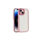 PSR aksesuar (p618) Mürdüm Kılıf Kamera Korumalı Renkli Kenar ve Çerçeve Tasarımlı Zore Vitamin Kapak-Mürdüm iPhone 13 ile uyumlu