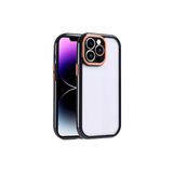PSR aksesuar (p626) Siyah Kılıf Kamera Korumalı Renkli Kenar ve Çerçeve Tasarımlı Zore Vitamin Kapak-Siyah iPhone 14 Pro Max ile uyumlu