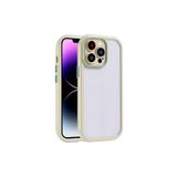 PSR aksesuar (p628) Yeşil Kılıf Kamera Korumalı Renkli Kenar ve Çerçeve Tasarımlı Zore Vitamin Kapak-Yeşil iPhone 14 Pro Max ile uyumlu