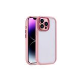 PSR aksesuar (p629) Mürdüm Kılıf Kamera Korumalı Renkli Kenar ve Çerçeve Tasarımlı Zore Vitamin Kapak-Mürdüm iPhone 14 Pro Max ile uyumlu