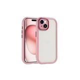 PSR aksesuar (p634) Mürdüm Kılıf Kamera Korumalı Renkli Kenar ve Çerçeve Tasarımlı Zore Vitamin Kapak-Mürdüm iPhone 15 ile uyumlu