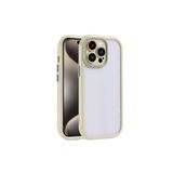 PSR aksesuar (p641) Yeşil Kılıf Kamera Korumalı Renkli Kenar ve Çerçeve Tasarımlı Zore Vitamin Kapak-Yeşil iPhone 15 Pro Max ile uyumlu