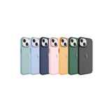 PSR aksesuar Pembe Açık Buzlu Sert PC Zore May Kılıf-Pembe Açık iPhone 14 ile uyumlu