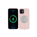 PSR aksesuar Pembe Açık Zore Silksafe Wireless Kılıf-Pembe Açık iPhone 12 Mini ile uyumlu