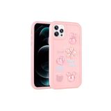 PSR aksesuar Pembe Kabartma Figürlü Parlak Zore Toys Silikon Kılıf-Pembe iPhone 12 Pro Max ile uyumlu