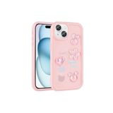 PSR aksesuar Pembe Kabartma Figürlü Parlak Zore Toys Silikon Kılıf-Pembe iPhone 13 ile uyumlu