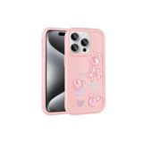 PSR aksesuar Pembe Kabartma Figürlü Parlak Zore Toys Silikon Kılıf-Pembe iPhone 14 Pro Max ile uyumlu