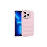 PSR aksesuar Pembe Kamera Korumalı Parlak Airbag'li Zore Galya Kılıf-Pembe iPhone 13 Pro ile uyumlu