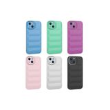 PSR aksesuar Pembe Kamera Korumalı Parlak Airbag'li Zore Galya Kılıf-Pembe iPhone 14 Plus ile uyumlu