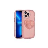 PSR aksesuar Pembe Kamera Korumalı Pop Soketli Renkli Zore Ofro Kılıf-Pembe iPhone 13 Pro ile uyumlu