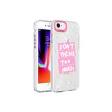 PSR aksesuar Pembe Mermer Desenli Zore Marbello Kılıf-Pembe iPhone SE 2022 ile uyumlu
